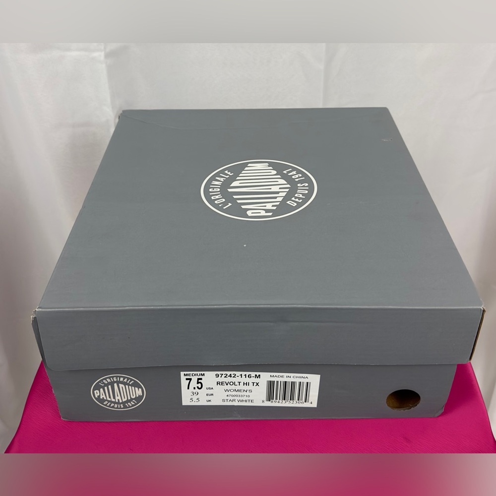 Palladium Women’s Revolt Hi TX StarWhite Chunky Platform Combat/Hiker Boots  NWT - Picture 4 of 13